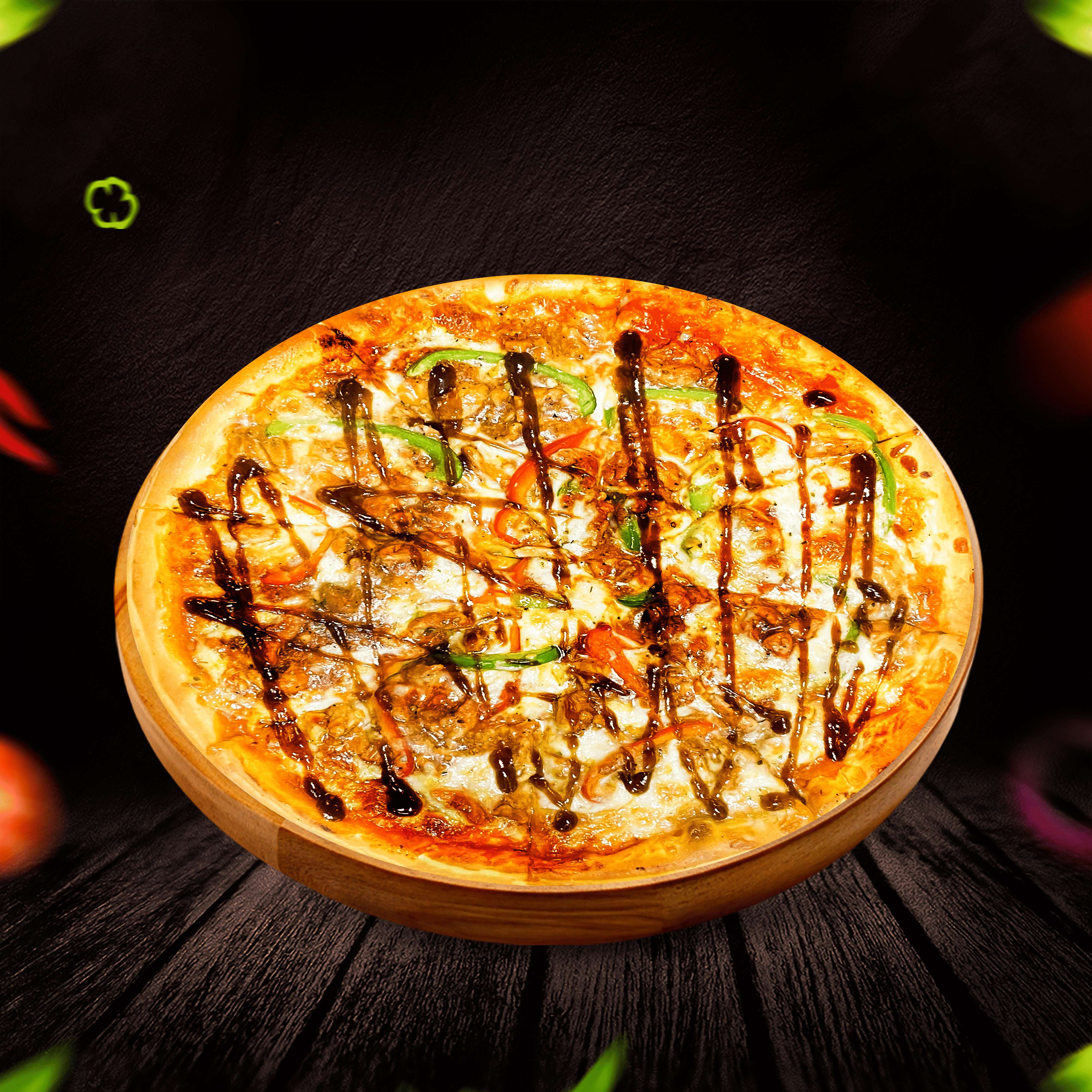 Texas BBQ Chicken Pizza - Zii Zii Island Menu Texas BBQ Chicken Pizza